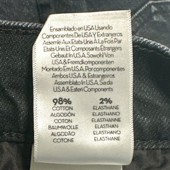 Mother Superior Jeans Black Size 25 The Scrapper Cuff Ankle Fray Who’s Sorry Now - Picture 12 of 14